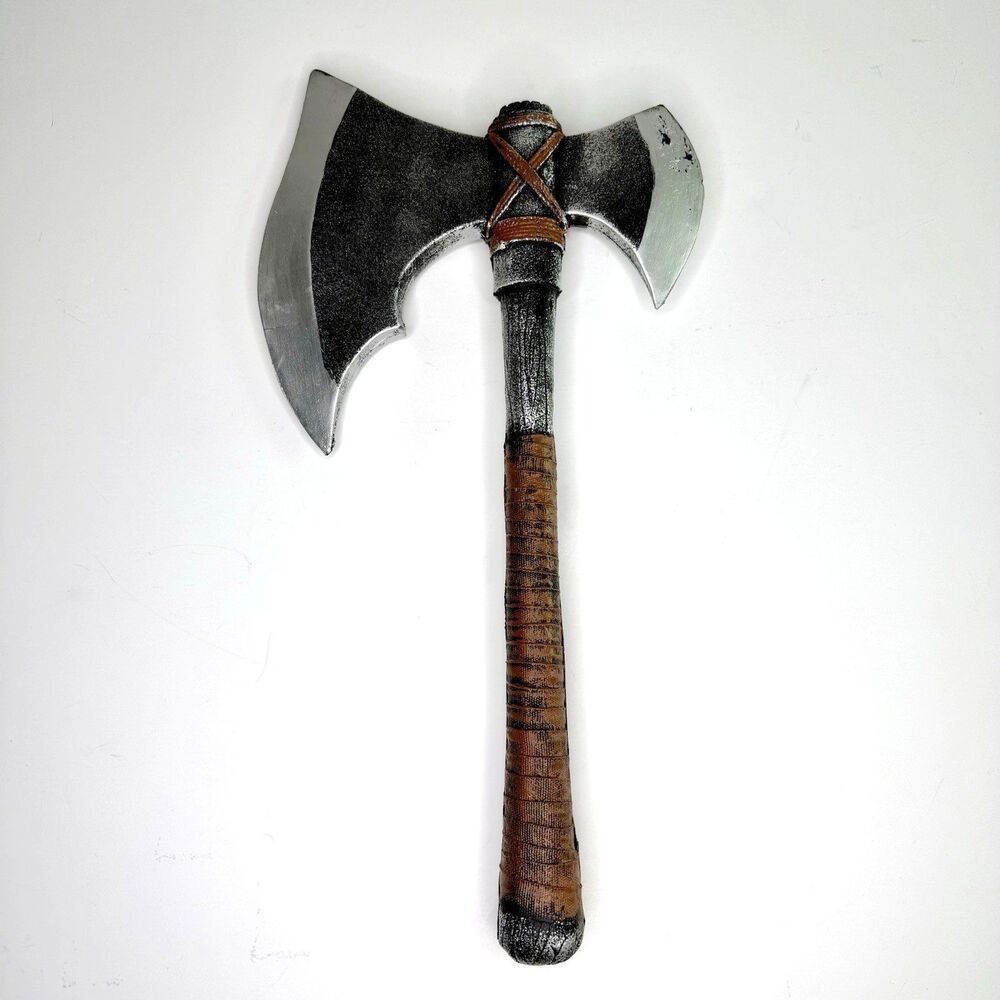 SPIRIT HALLOWEEN Foam Executioner Axe Costume Prop Weapon Double Blade Cosplay